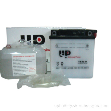 Yb3l-B 12V 3ah Dry Charged Wented Motorcycle Batteries